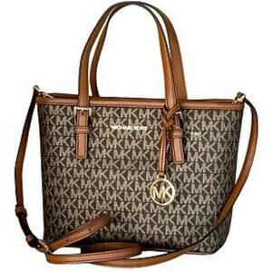 Michael Kors NWOT Jet Set XS Travel Tote Brown With MK Dustbag MSRP $498
